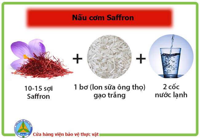 Cơm nấu với saffron